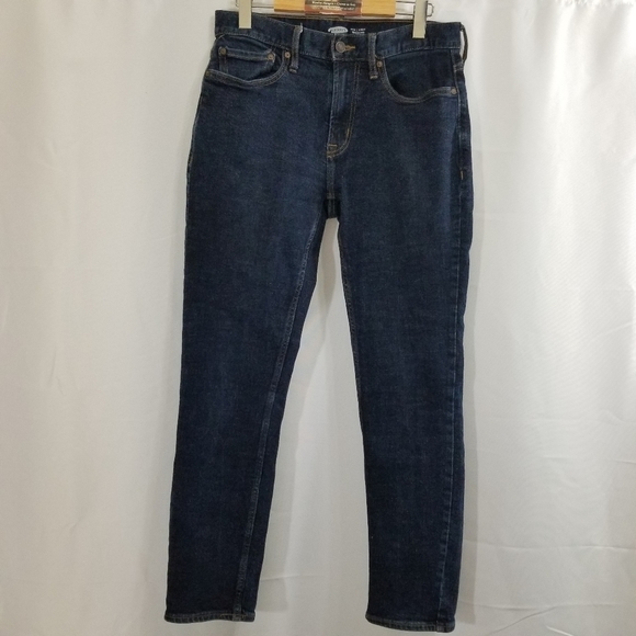 Old Navy Men's Slim Jeans - Dark Blue Size 30 - Picture 2 of 15